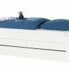 Duobett mit Stauraum Grow Up | Weiß 90 cm