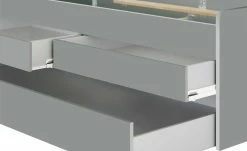 Duobett mit Stauraum Grow Up | Grau 90 cm -Kindermöbel Verkaufsladen 12114838 9 202003122234