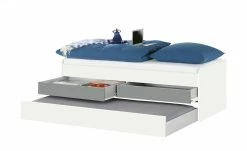 Duobett mit Stauraum Grow Up | Weiß / Grau 90 cm -Kindermöbel Verkaufsladen 12114844 4 202003122234