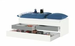 Duobett mit Stauraum Grow Up | Weiß / Grau 90 cm -Kindermöbel Verkaufsladen 12114844 7 202003122234