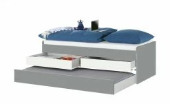 Duobett mit Stauraum Grow Up | Grau / Weiß 90 cm -Kindermöbel Verkaufsladen 12114847 1 202003122234