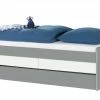 Duobett mit Stauraum Grow Up | Grau / Weiß 90 cm