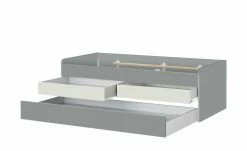 Duobett mit Stauraum Grow Up | Grau / Sandgrau 90 cm -Kindermöbel Verkaufsladen 12114849 1 202003122234