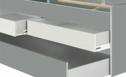 Duobett mit Stauraum Grow Up | Grau / Sandgrau 90 cm -Kindermöbel Verkaufsladen 12114849 10 202003122234