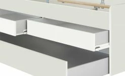 Duobett mit Stauraum Grow Up | Sandgrau / Weiß 90 cm -Kindermöbel Verkaufsladen 12114853 10 202003122234