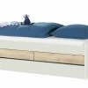 Duobett mit Stauraum Grow Up | Sandgrau / Risseiche (Nachbildung) 120 cm