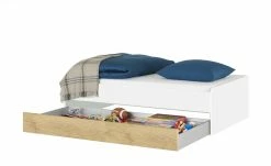 Duobett Grow Up | Weiß / Wildeiche (Nachbildung) 90 cm -Kindermöbel Verkaufsladen 12115021 9 202007080955