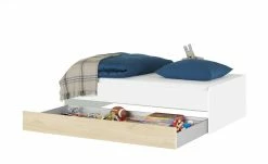 Duobett Grow Up | Weiß / Livorno Buche (Nachbildung) 90 cm -Kindermöbel Verkaufsladen 12115022 8 202108231241