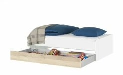 Duobett Grow Up | Weiß / Risseiche (Nachbildung) 90 cm -Kindermöbel Verkaufsladen 12115023 10 202108231241