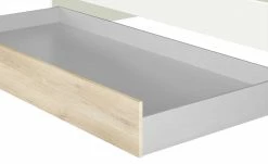 Duobett Grow Up | Weiß / Risseiche (Nachbildung) 90 cm -Kindermöbel Verkaufsladen 12115023 5 202108231241