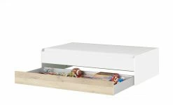 Duobett Grow Up | Weiß / Risseiche (Nachbildung) 90 cm -Kindermöbel Verkaufsladen 12115023 8 202108231241