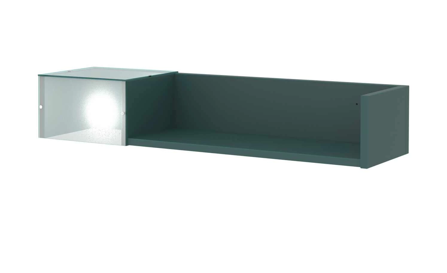 Wandregal Holly | Petrol Leuchtkubus links 3 Wandregal Holly | Petrol Leuchtkubus links