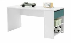 Schreibtisch-Anbauregal Holly | Weiß / Weiß / Petrol -Kindermöbel Verkaufsladen 12115224 3 202106092233