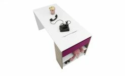 Schreibtisch-Anbauregal Holly | Weiß / Driftwood (Nachbildung) / Fuchsia -Kindermöbel Verkaufsladen 12115226 5 202106092233