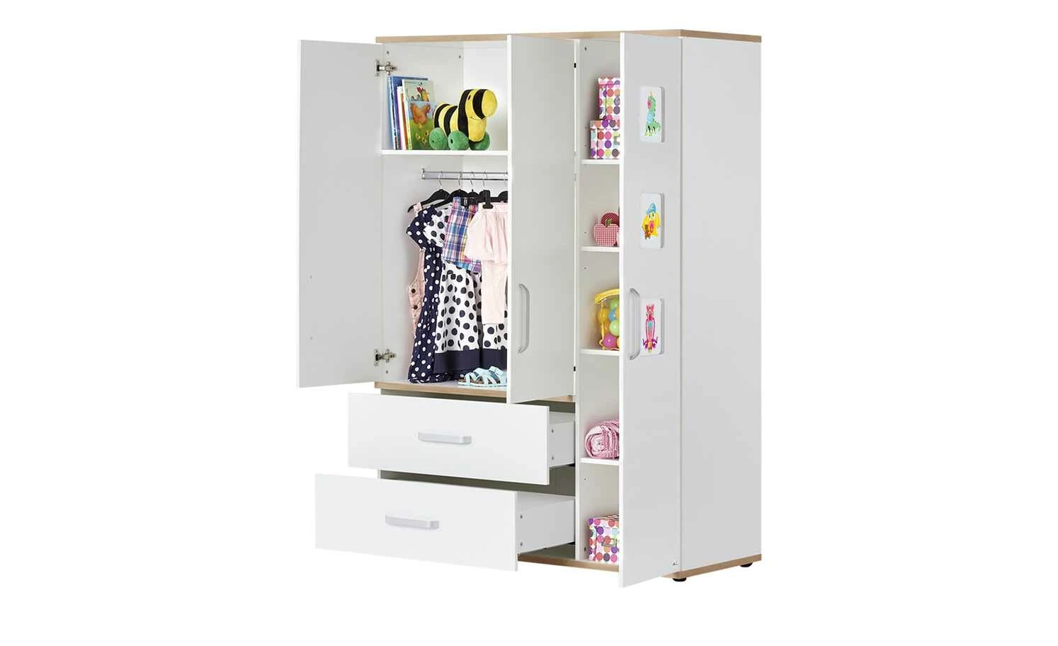 Mia & Mo Kleiderschrank, 3-türig Clea 6 Mia & Mo Kleiderschrank, 3-türig Clea – Bild 5