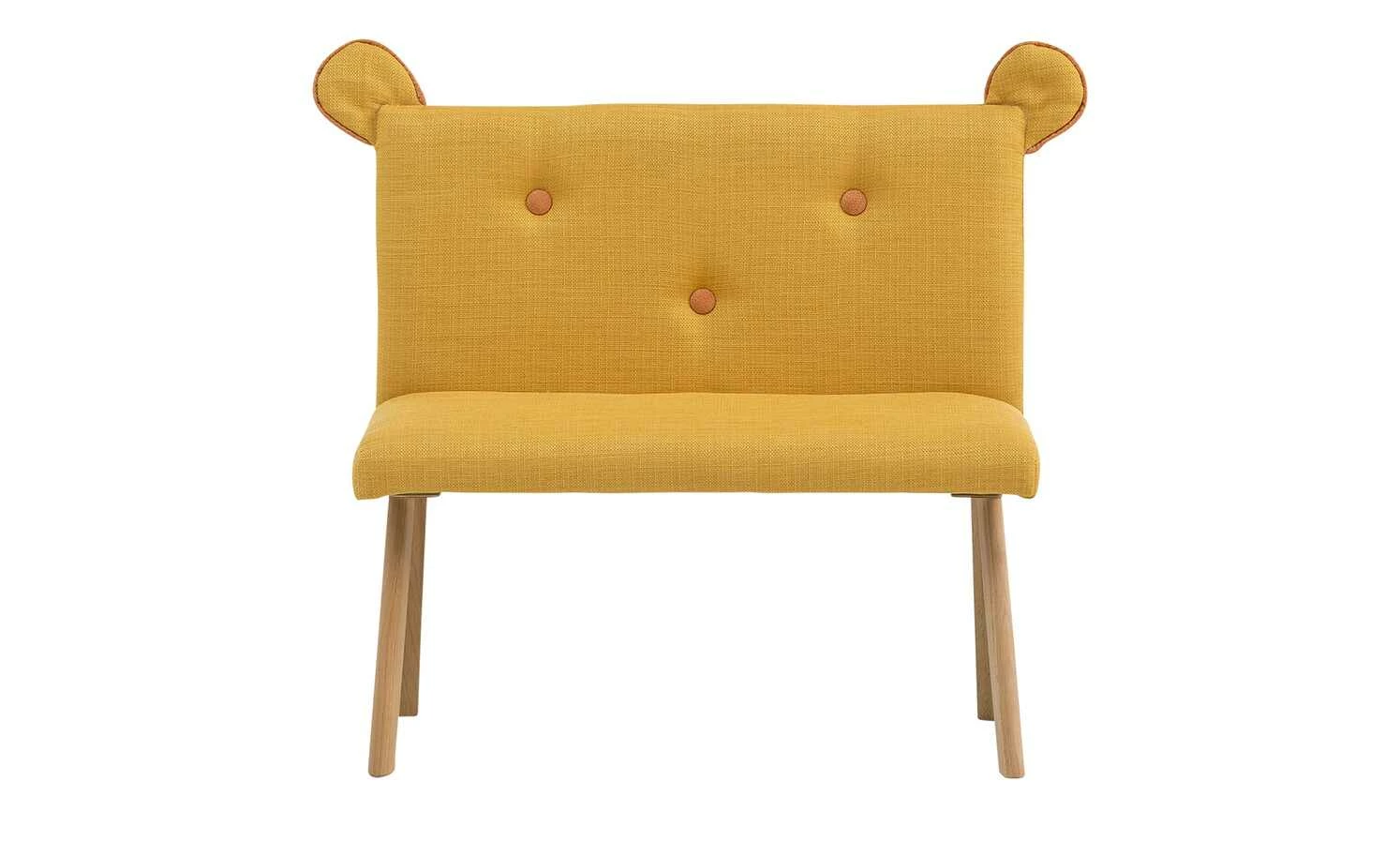 Kinder-Sitzbank mit Ohren Huschel | Curry (Gelb) 8 Kinder-Sitzbank mit Ohren Huschel | Curry (Gelb) – Bild 6