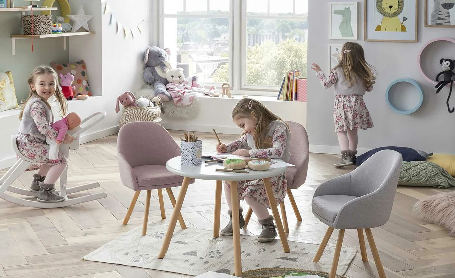 Kinder-Polstersessel Purzel | Hellgrau 3 Kinder-Polstersessel Purzel | Hellgrau