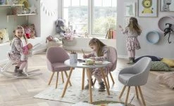 Kinder-Tisch Krümel | Grau rund