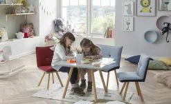 Kinder-Tisch Krümel | Grau quadratisch