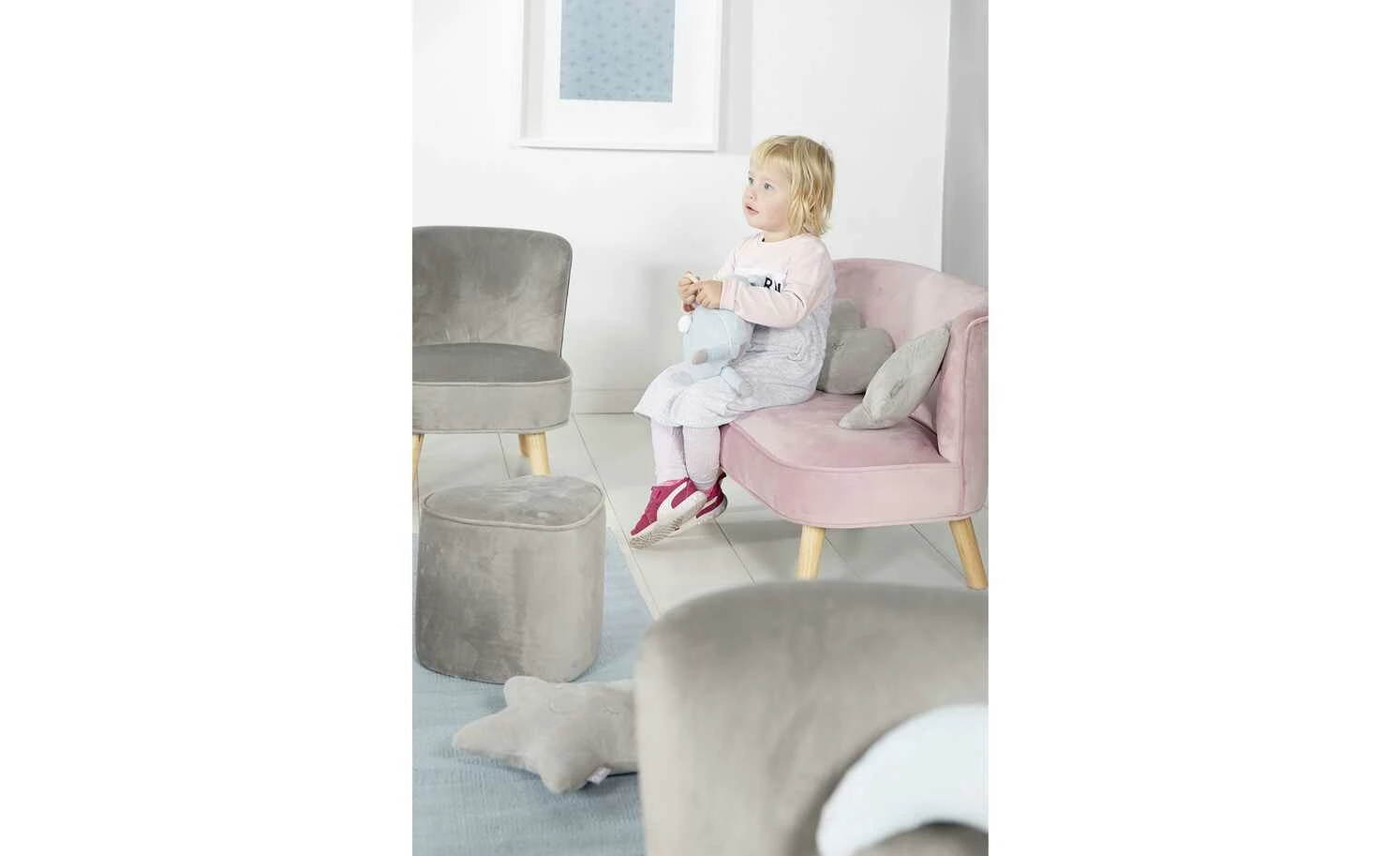 Roba Kindersessel Lil Sofa | Silbergrau 5 Roba Kindersessel Lil Sofa | Silbergrau – Bild 3