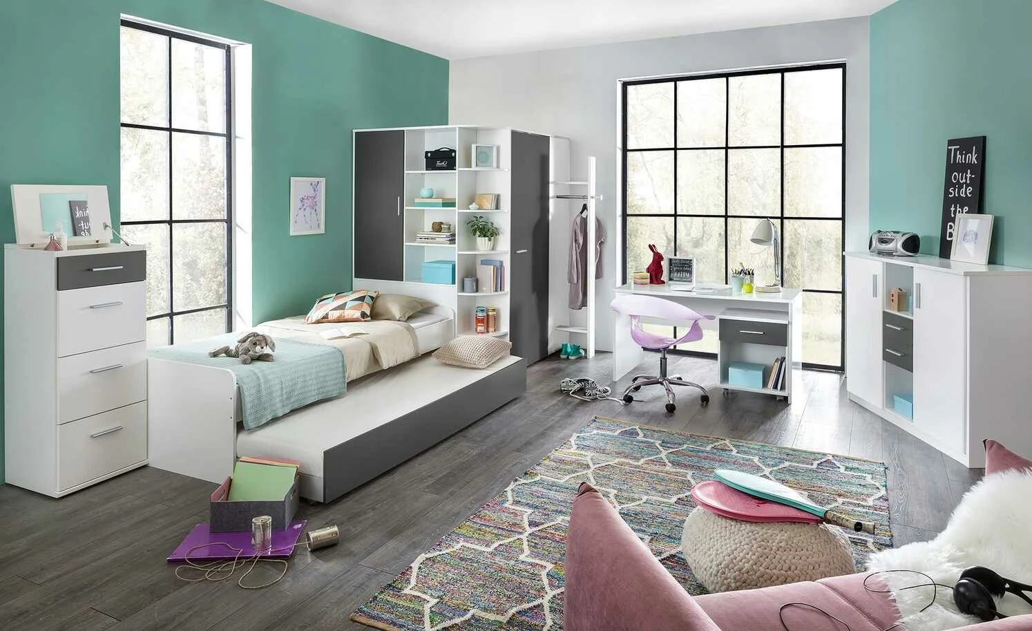 Schreibtisch Joker | Weiß ohne Schubkasten 5 Schreibtisch Joker | Weiß ohne Schubkasten – Bild 3