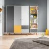 VOX Kleiderschrank Concept | Weiß / Graphitgrau / Grau / Saffron (Gelb) 153|cm 2 VOX Kleiderschrank Concept | Weiß / Graphitgrau / Grau / Saffron (Gelb) 153|cm -Kindermöbel Verkaufsladen 12116777 5 202109132232