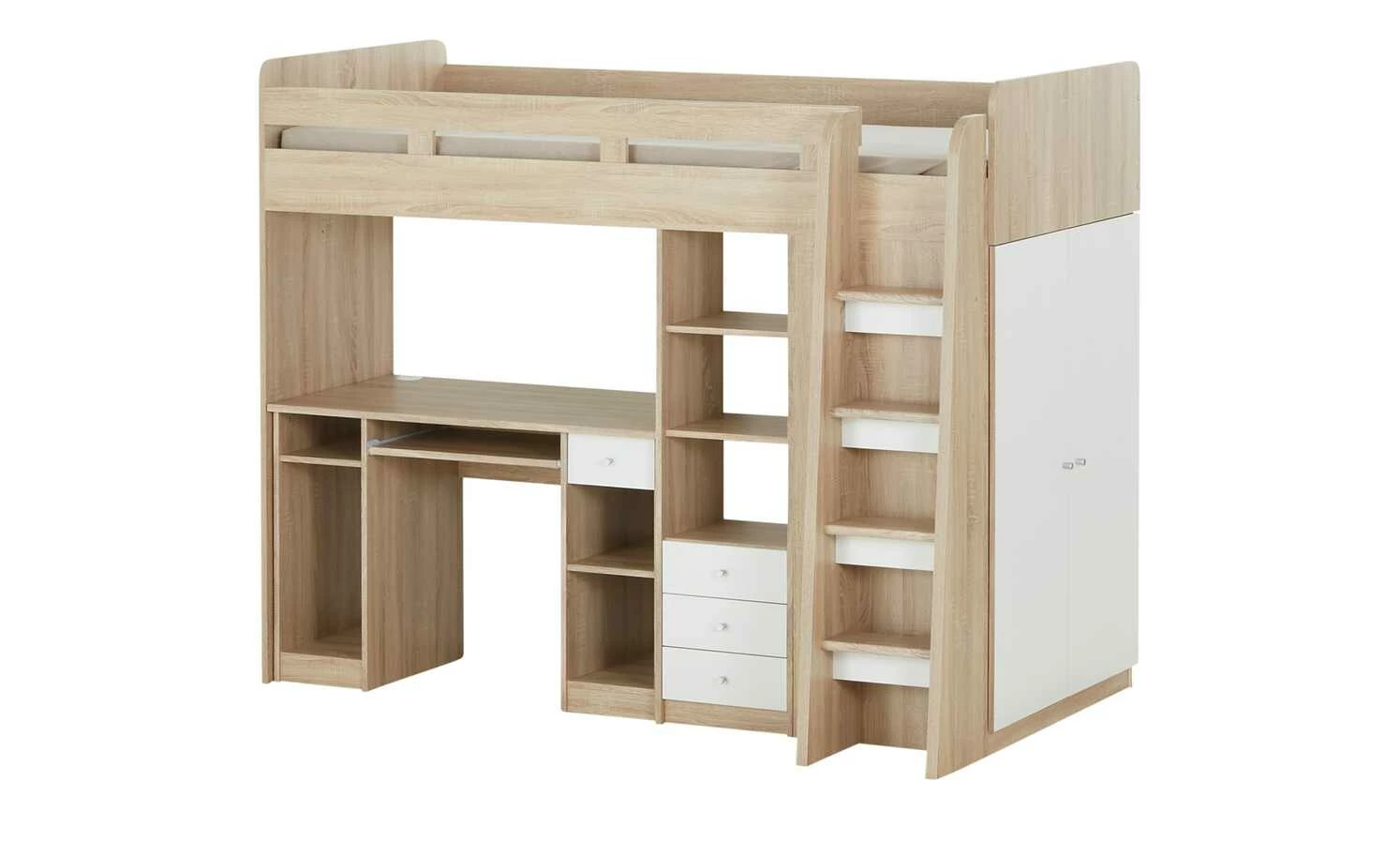 Hochbett mit Kleiderschrank und Schreibtisch Unit 7 Hochbett mit Kleiderschrank und Schreibtisch Unit – Bild 5