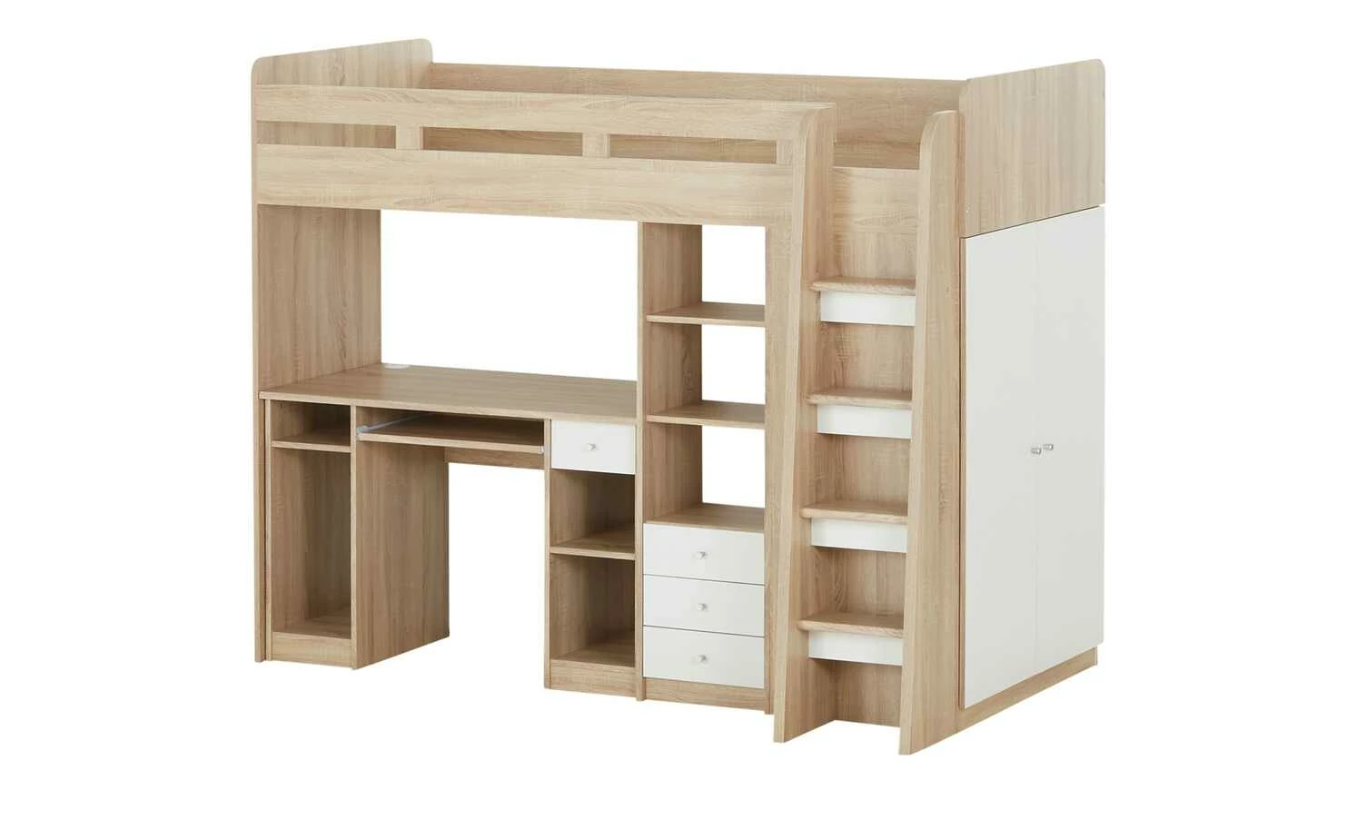Hochbett mit Kleiderschrank und Schreibtisch Unit 8 Hochbett mit Kleiderschrank und Schreibtisch Unit – Bild 6