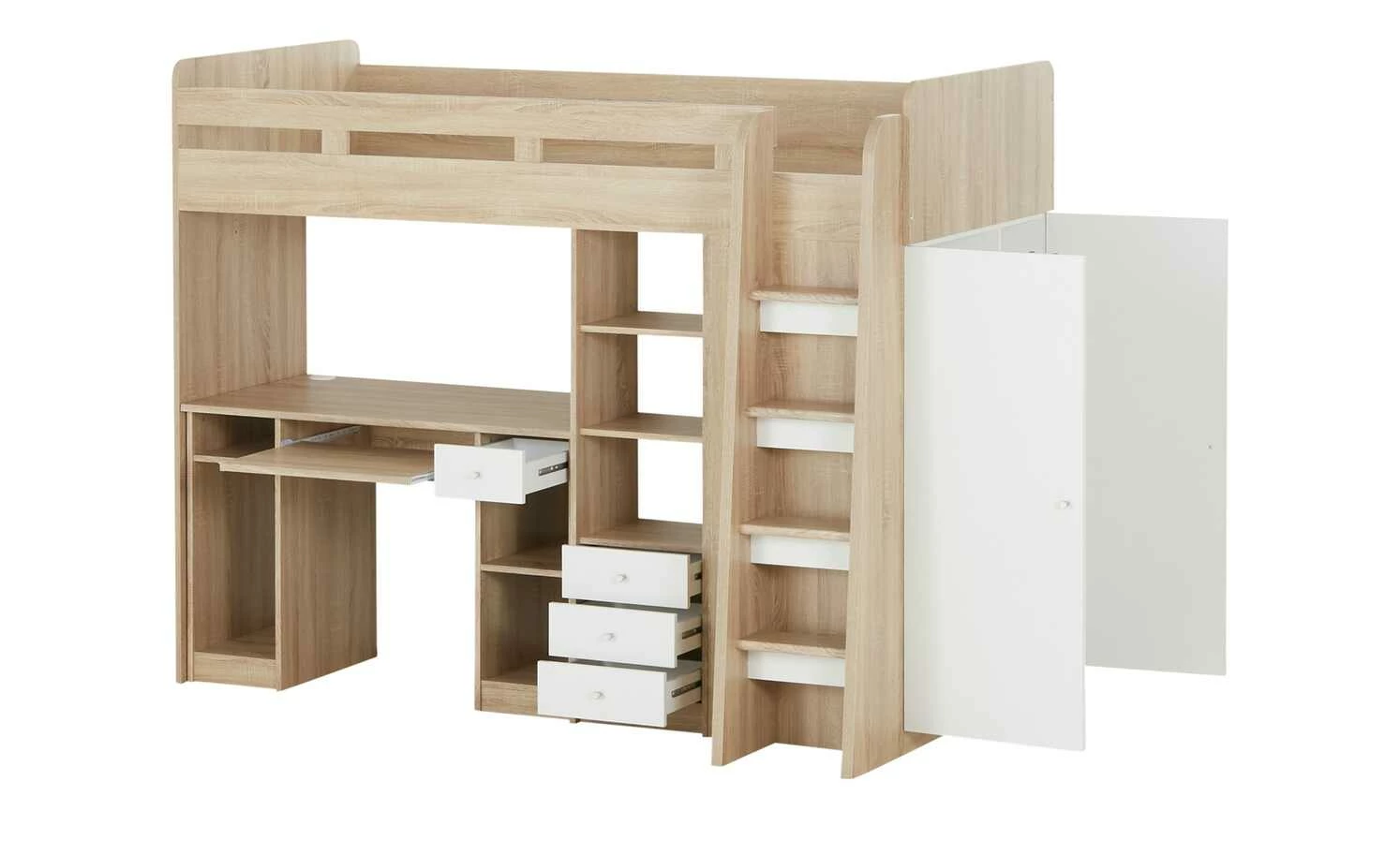 Hochbett mit Kleiderschrank und Schreibtisch Unit 9 Hochbett mit Kleiderschrank und Schreibtisch Unit – Bild 7