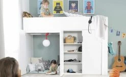 Roba Hochbett mit Stauraum Flo | 150,6|cm -Kindermöbel Verkaufsladen 12118357 22 202201042233