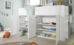 Roba Hochbett mit Stauraum Fips | 122|cm -Kindermöbel Verkaufsladen 12118358 13 202201042233