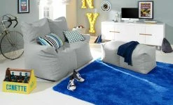 Hocker Fiete | Grau 100|cm