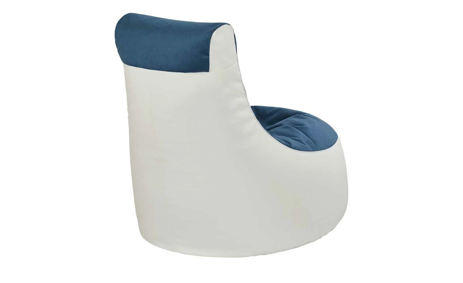 Sitzsack Ben | Weiß / Blau 9 Sitzsack Ben | Weiß / Blau – Bild 7