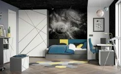 Drehtürenschrank X Dark | Hellgrau / Anthrazit