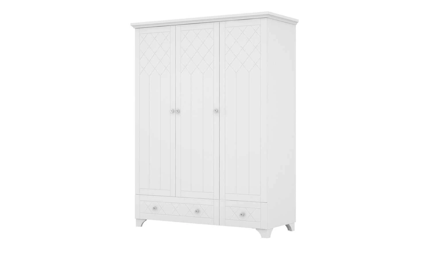 Drehtürenschrank Royal White | 156|cm 4 Drehtürenschrank Royal White | 156|cm – Bild 2