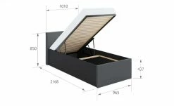 Bett Wake Up Plus | Anthrazit 90 cm -Kindermöbel Verkaufsladen 12119363 3 202209231236