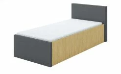 Bett Wake Up Plus | Eiche (Nachbildung) / Anthrazit 90 cm