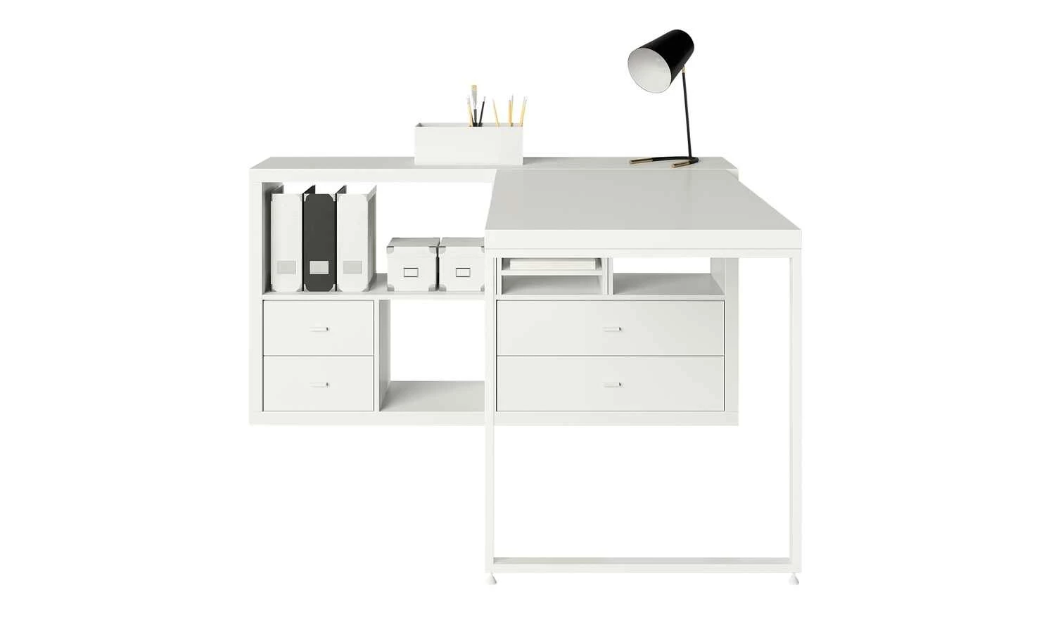 smart Raumteiler mit 4 Fächern Up2U | Weiß 10 smart Raumteiler mit 4 Fächern Up2U | Weiß – Bild 8