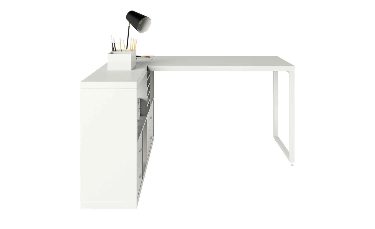 smart Raumteiler mit 4 Fächern Up2U | Weiß 7 smart Raumteiler mit 4 Fächern Up2U | Weiß – Bild 5