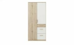 Kleiderschrank Caja | Eiche San Remo (Nachbildung) / Alpinweiß -Kindermöbel Verkaufsladen 342245401 10 201909022242