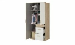 Kleiderschrank Caja | Eiche San Remo (Nachbildung) / Alpinweiß -Kindermöbel Verkaufsladen 342245401 2 201811271539