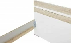 Futonbett Caja | Eiche San Remo (Nachbildung) / Alpinweiß 90x200 cm -Kindermöbel Verkaufsladen 342245402 5 201811271524