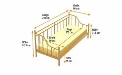 Metallbett-Gestell Luisa | Schwarz -Kindermöbel Verkaufsladen 599490300 5 201904302040
